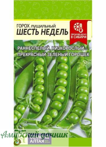 картинка БП Горох Шесть Недель 10 г."СА"/10 от магазина Амурский дачник+