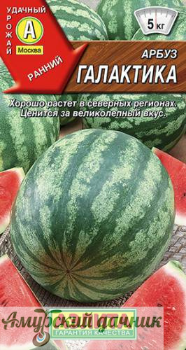 картинка ЦВП Арбуз Галактика 1 г "АЭЛ" /10 (сортотип Кримсон Свит)(средспел 3-5 кг) от магазина Амурский дачник+